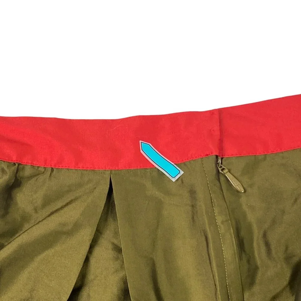 Frances Valentine Barbara Gathered Colorblock Midi Skirt | XL | Lined - Picture 9 of 13